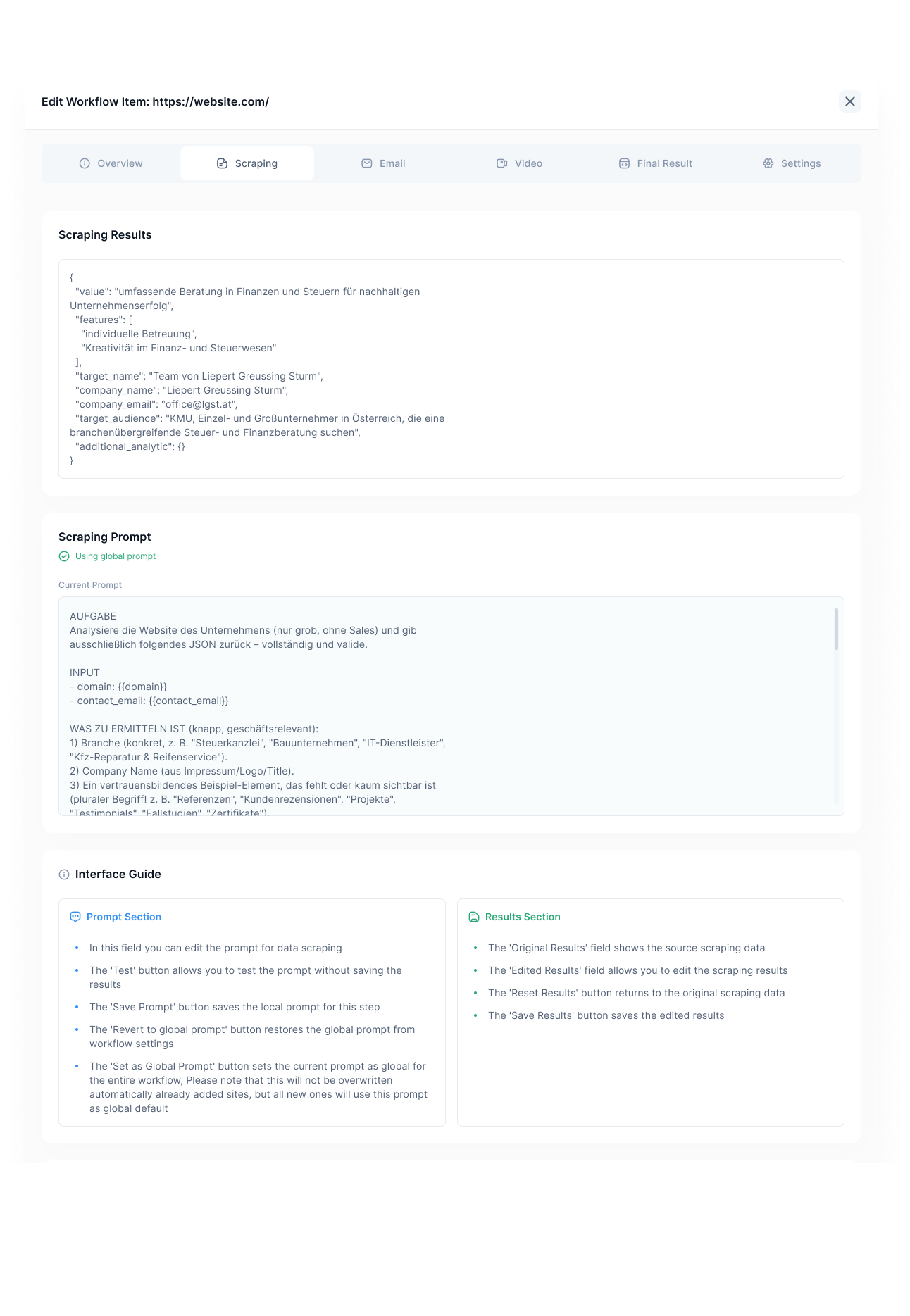 Kontext-Scraping