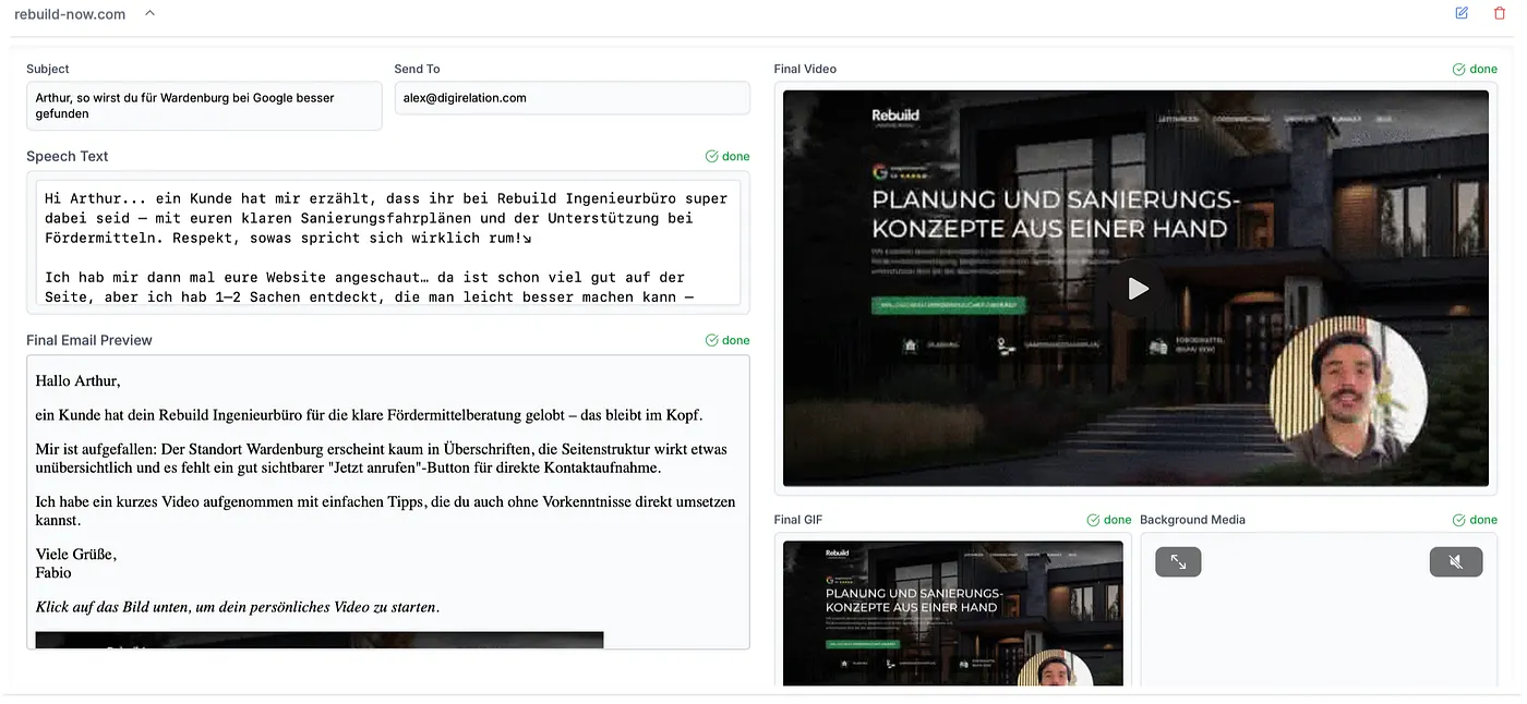 Automatische Recherche & Anreicherung